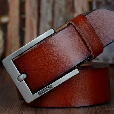 Thắt Lưng Da Bò Chính hãng COWATHER XF004 Nâu Vàng