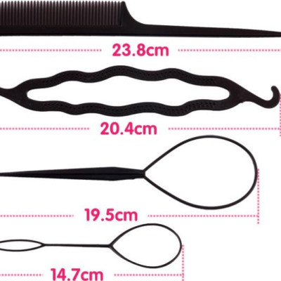 Combo 4 Dụng Cụ Tạo Kiểu Tóc Đa Năng