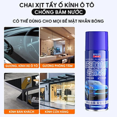 Tẩy Rửa Vết Ố Kính Ô Tô, Gương Chiếu Hậu , Kính Nhà- Bình Xịt Nano Chống Bám Nước Cao Cấp