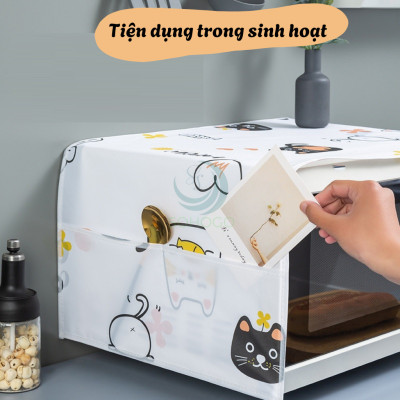 Tấm Phủ Lò Vi Sóng Chống Nước Đa Năng Khăn Trải Lò Vi Sóng 2 Túi Tiện Lợi Tấm Che Lò Vi Sóng Trang Trí Dễ Thương Tấm Bọc Lò Vi Sóng Kèm Túi Đựng Đồ Tấm Phủ Bảo Vệ Lò Vi Sóng In Hình Xinh Xắn