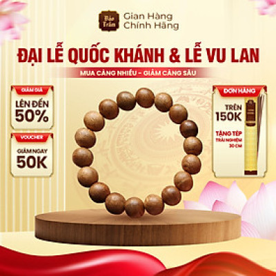 Vòng Trầm Hương 12.0ly – 16 Hạt – Cao Cấp | Bảo Trầm – Trầm Hương Tự Nhiên, Thơm Thanh Nhẹ, Mang Lại May Mắn & Bình An