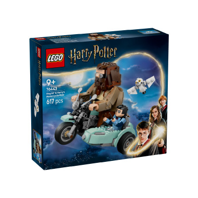 Đồ Chơi Lắp Ráp Mô Tô Bay Cùng Bác Hagrid và Harry LEGO HARRY POTTER 76443 (617 chi tiết)
