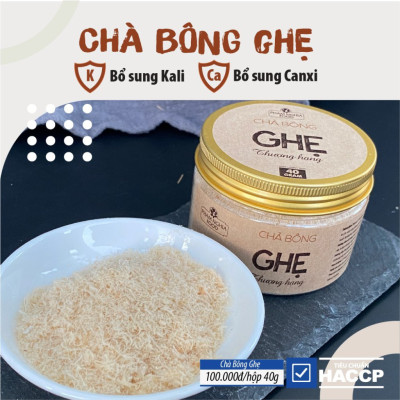 Chà bông ghẹ thượng hạng 40gr - Ruốc Ghẹ với trên 70% thịt ghẹ chuẩn VietGap cho bé dinh dưỡng cho mẹ nhàn tênh