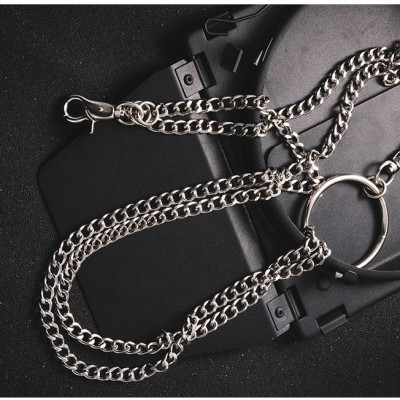 Xích đeo quần 2 tầng phong cách hip hop punk rock Âu Mỹ