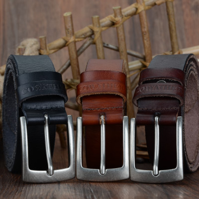 Thắt Lưng Da Bò Chính hãng COWATHER XF018 Đen