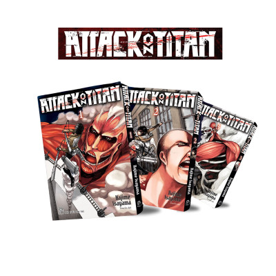 Series các tập ATTACK ON TITAN - Combo tập 1-2-3
