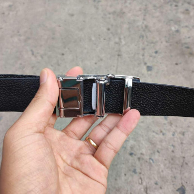 Thắt Lưng Cá Sấu Liền Nguyên Tấm GAI LƯNG N23D1 (mặt trắng)