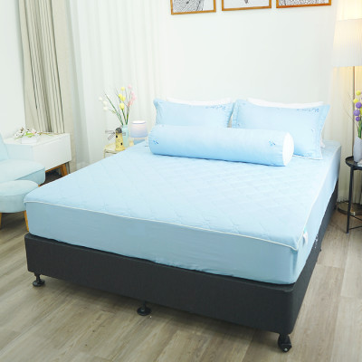 Bộ ga giường chần bông KBedding by Everon KMTS 107 Microtencel Xanh nhạt (4 món)