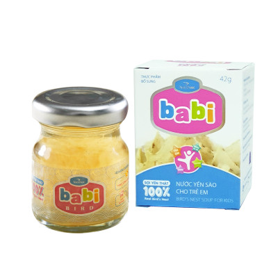 Thùng 24 hũ Babi Bird - Nước Yến Sào Cho Trẻ Em Sợi Yến Thật 100%