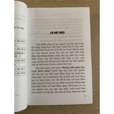 Sách - Hướng dẫn môn học Luật Hiến pháp - Sách tham khảo