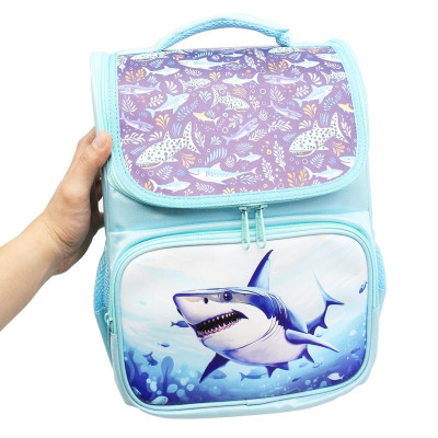 Ba Lô Chống Gù Cá Mập Siêu Nhẹ - Thiên Long BP-020 - Xanh Biển