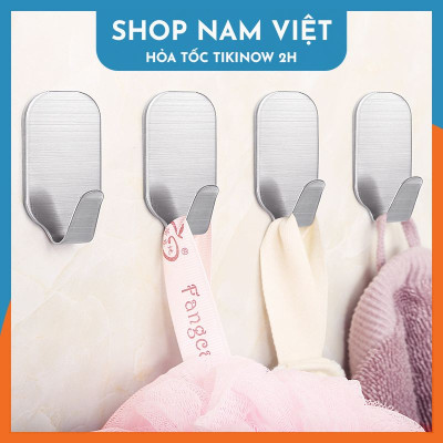 Móc Dán Tường Chịu Lực  Móc Inox 304, Móc Treo Đồ Nhà Bếp Đa Năng