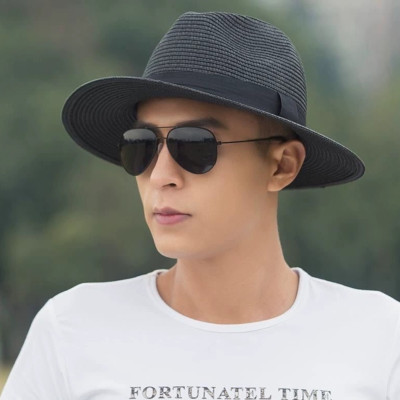 Nón cao bồi phớt mũ cao bồi nam nữ Fedora comboy chất liệu cói Hàng nhập dona24072901