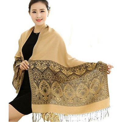 Khăn Pashmina Thêu Kim Tuyến – PMT901