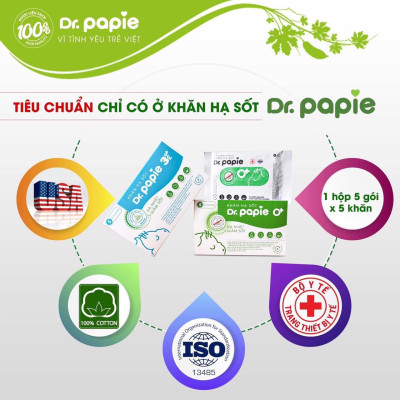 Khăn Lau Hạ Sốt Dr Papie