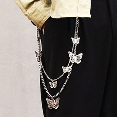 Dây xích đeo quần jeans mix cánh bướm độc đáo