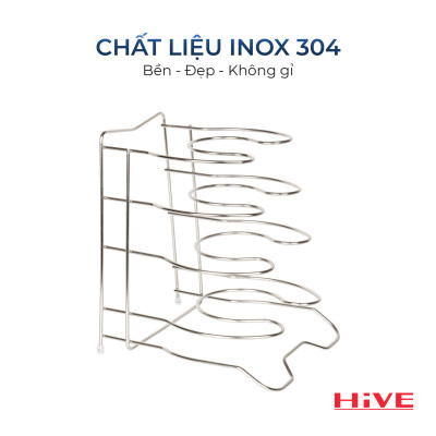 KỆ ÚP CHẢO HiVE INOX CAO CẤP