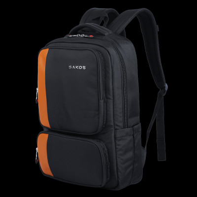 Ba Lô Laptop Hero - 15.6 Inch - Sakos ASBP32KBZMG9 - Đen Phối Nâu