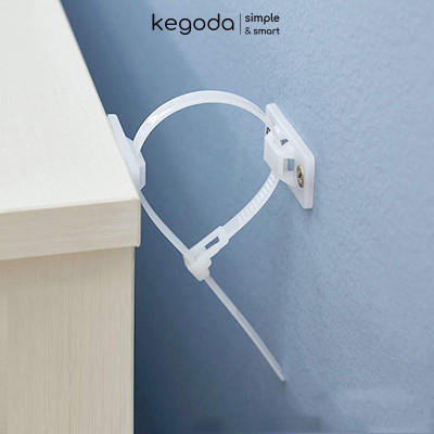 Bộ Pát Nhựa Chống Lật, Chống Ngã Tủ KEGODA Safety Joy (Kèm Phụ Kiện)