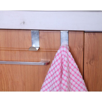 2 Móc Gài Inox Treo Đồ Hình Chữ Z, Gắn Sau Cánh Cửa Tủ, Cửa Nhà Tắm, Nhà Bếp Treo Đồ Đa Năng, Tiện Dụng, Dễ Dàng Sử Dụng. TakyHome 2016set2