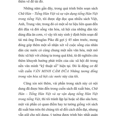 Văn Minh Cầm Đũa - Những Tương Đồng Trong Văn Hóa Xã Hội Các Nước