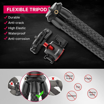 ULANZI MT-33 - HÀNG CHÍNH HÃNG - Chân Tripod bạch tuộc dành cho Máy ảnh và Điện thoại, Ballhead xoay 360°