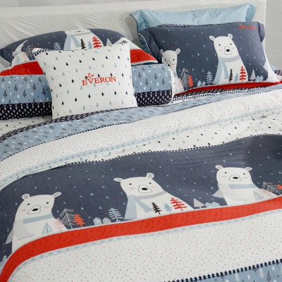 Bộ ga chun chần Everon EPM22074 ( 01 Ga chun chần + 02 Vỏ gối 45x65)