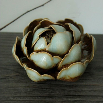 Hoa gốm cắm trầm nặn tay thủ công nghệ thuật DDT31