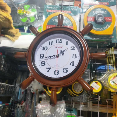 Đồng Hồ Treo Tường S252 Hình Tay Lái Tàu Đường Kính 43Cm