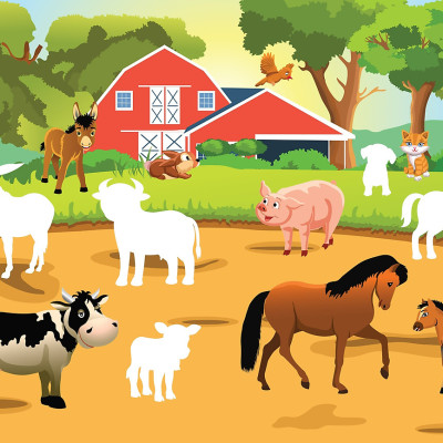 Sách - Sticker dán hình thông minh TGĐV - Trong Trang Trại 