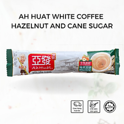 [Gói lẻ] Cà phê trắng ông già hoà tan Malaysia - Vị Hạt phỉ và đường mía (Ah Huat White Coffee - Hazelnut and Cane Sugar)