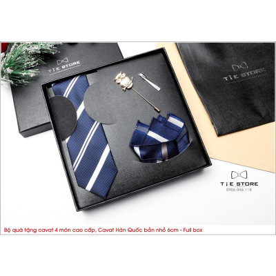 NHIỀU MẪU Cavat Bộ Cao Cấp Hàn Quốc 4 món Phụ Kiện - Full box kèm túi xách