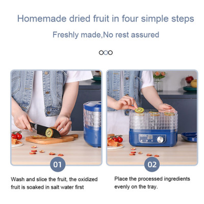 Máy sấy trái cây thực phẩm 5 tầng có hẹn giờ, Hàng Chính Hãng