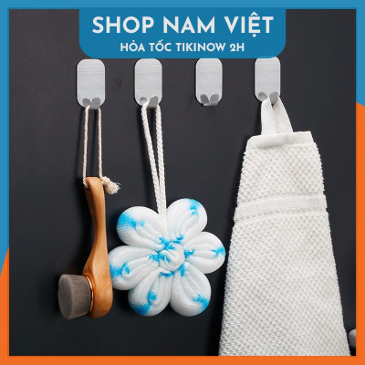 Móc Dán Tường Chịu Lực  Móc Inox 304, Móc Treo Đồ Nhà Bếp Đa Năng