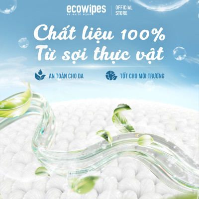 Khăn Ướt Flushable EcoWipes Gói 1 Tờ Khăn Lau Vệ Sinh Tự Phân Hủy Trong Nước 