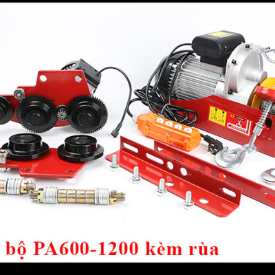 Bộ Tời Điện Kèm Rùa ABG PA1000 (250/500Kg) 30 Mét Giúp Máy Tời Treo Nâng Hạ Vật Nặng Dễ Dàng Trong Nhà Xưởng Công Nghiệp Và Đời Sống, Nâng Kéo Linh Hoạt, Hiệu Quả Cao – Hàng Chính Hãng