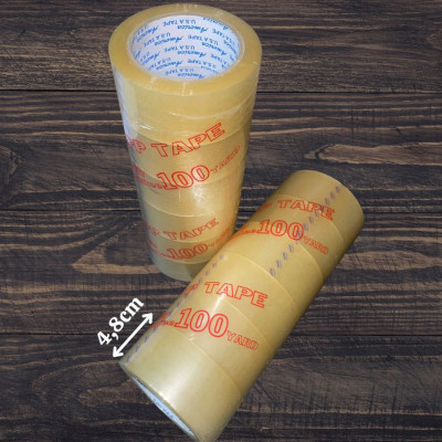 BĂNG KEO TRONG siêu dính 4,8cm - 100Y | Băng dính giá rẻ siêu đẹp