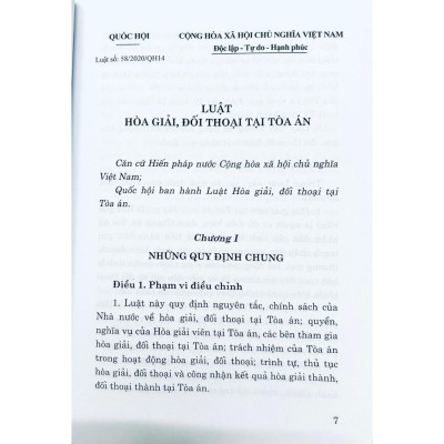 Sách - Luật Hòa Giải, Đối Thoại Tại Tòa Án (Hiện Hành) - NXB Chính Trị Quốc Gia