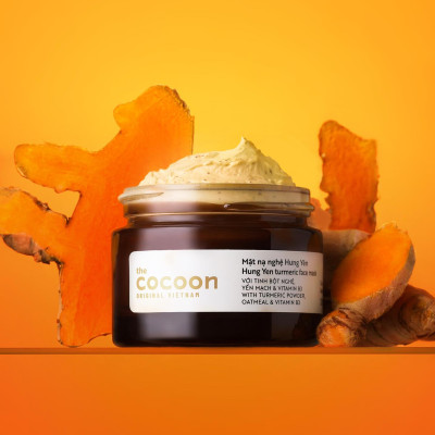 Bộ 5 Chăm Sóc Da Nghệ Cocoon giúp sáng da mờ thâm: Sữa rửa mặt nghệ 140ml + Mặt nạ nghệ 30ml + Toner nghệ 140ml + Tinh chất nghệ 30ml + Thạch nghệ 30ml
