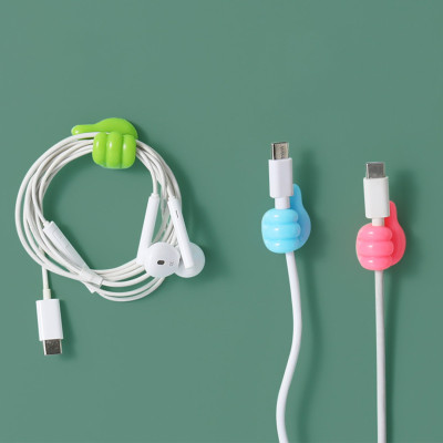 Móc Ngón Tay Móc Treo Dây Sạc Treo Chìa Khóa Tai Nghe Hình Ngón Tay Đa Năng Tiện Dụng Móc Dán Tường