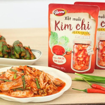 Xốt Muối Kim Chi Hàn Quốc Barona 180g, combo 20 gói