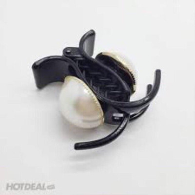 Kẹp tóc càng cua đính hạt trắng