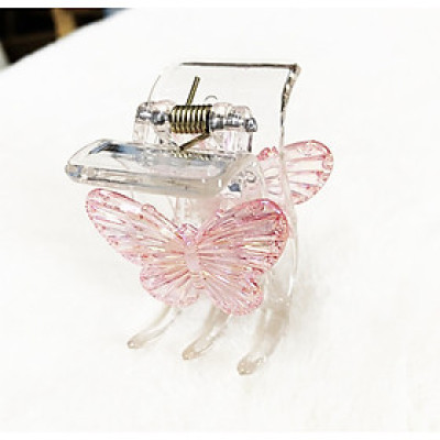 Kẹp tóc con bướm - kẹp tóc càng cua 5 răng - kẹp tóc trong suốt - kẹp gấp 5 răng mẫu mới