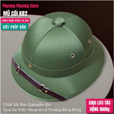( HÀNG CAO CẤP) MŨ CỐI ARMY K82 XỊN MŨ CỐI VẢI BỌC GABADIN QUAI DA THẬT LÒNG CỐT PHÍP ĐÚC NGUYÊN KHỐI