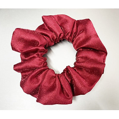Cột tóc màu đỏ - cột tóc scrunchies mẫu mới big size