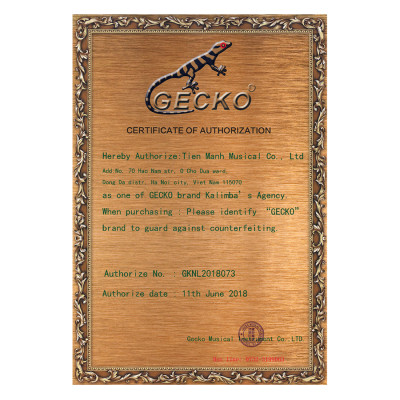 Đàn Kalimba Gecko 17 Phím Gỗ KOA K17K Kèm Kèn Kazoo