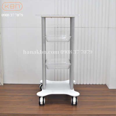 Chân Máy Thẩm Mỹ A0903 Trong Suốt Sang Trọng - Kệ Để Máy Thẩm Mỹ - 3 Tầng Cao 82cm