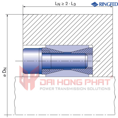 Thiết bị khóa trục côn (khớp khóa) RfN 7012 đủ size - Hàng chính hãng, SẴN KHO