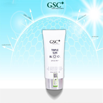 Kem chống nắng vật lý GSC TRIPLE SUN BLOCK SPF 50+/PA+++ chính hãng 50g