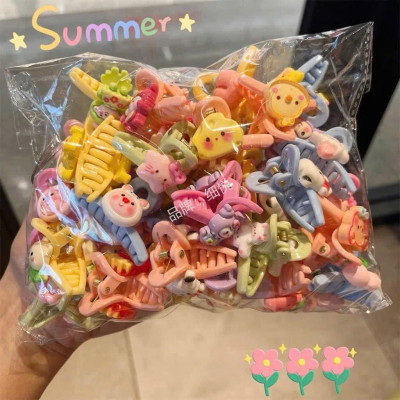 Set 10 Kẹp Càng Cua gắn charm Siêu Xinh Cho Bé - kẹp tóc đuôi ngựa bé gái - phụ kiện tóc cưng xỉu